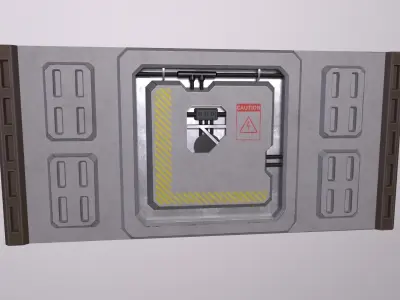 sci-fi Architecture PBR Panels kitbash Low-poly 3D model