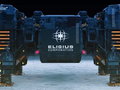 Sci-Fi Gagarin Eligius Prisoner Transport SpaceShip 3D model