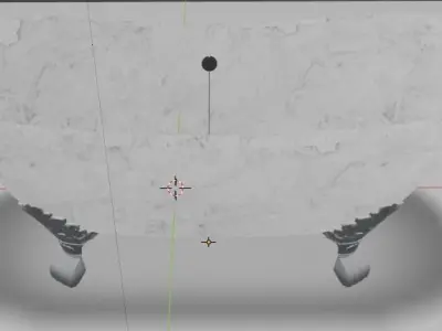 Bathtub marble bathroom sink Low-poly 3D model