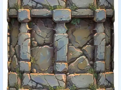 Stylized Wall Seamless Texture Texture 3
