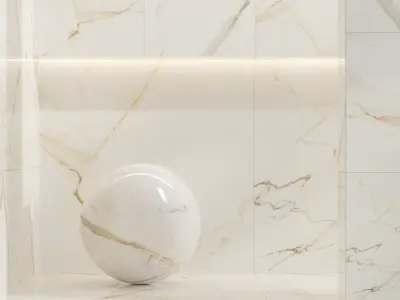 Marble Set 02 - Bundle - 2 Types of Calacatta Gold - 4k Texture