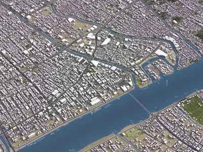 Basra - City 3D Model Low-poly 3D model