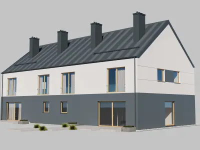 House 5 - Residential Building 3D model 3D model
