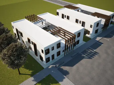 Modern House 3Ds Max and Revit file Free 3D model
