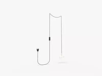 Elegant Baxter 1 Light Plug in Pendant 3D model