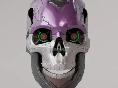 Scifi Skull 3D model