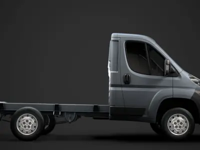 Peugeot Boxer Manager Chassis Truck Single Cab 3000WB 2014 3D model