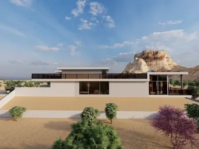 Casa Scene-villa-modern house 3D model 87