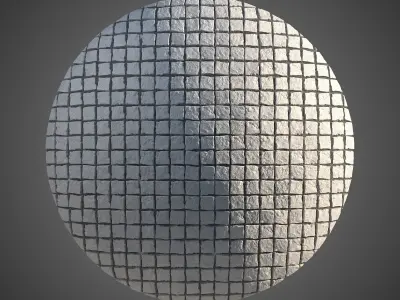 8K Large Area Cobblestone 01 - 3 Variatons Texture