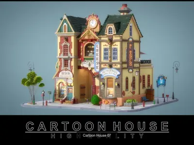 Cartoon House Pack 02