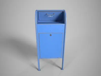 Mailbox Low-poly 3D model shop