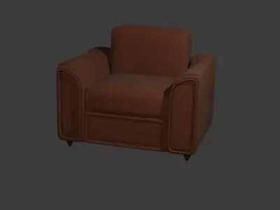 sofa-hause asset Free low-poly 3D model