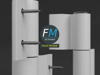 Shutter hinges 3D model