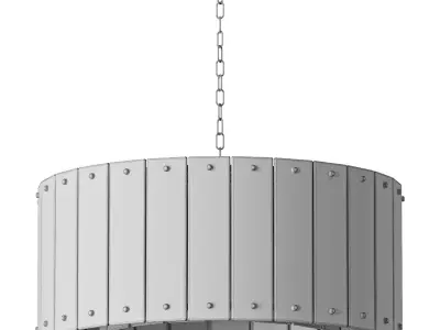 Alabaster Spanish Marble Chandelier 3D model