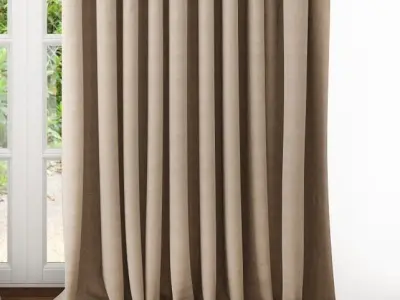 Curtain velvet 3D model