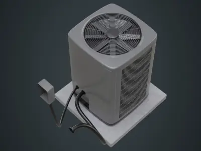 Air Conditioner 3A Low-poly 3D model