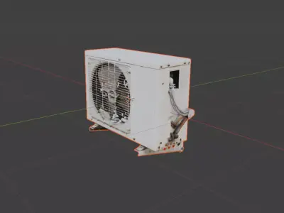 10-Piece Urban Street Props Pack - Game Ready 3D Models 3D model