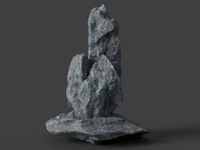 Rock 5-1 Low-poly 3D model