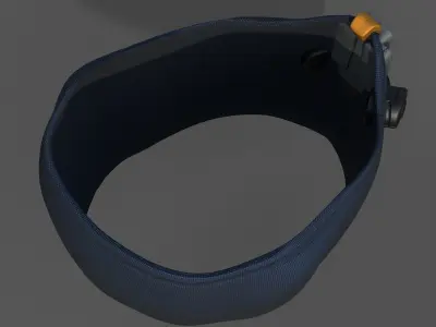 Gas mask respirator scifi futuristic 3d  Low-poly 3D model