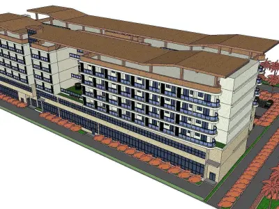vacation spot-Resort-Fashion Leisure Hotel-0187 3D model