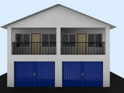 Shop House - Ruko 3D model
