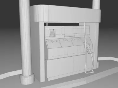 Gas Station 3D model