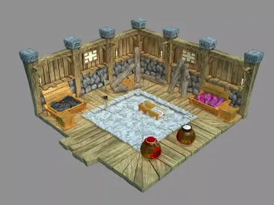 Gang Indoor - Warehouse 3D model