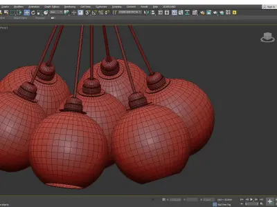 APOLLO 7 Light Pendant Low-poly 3D model