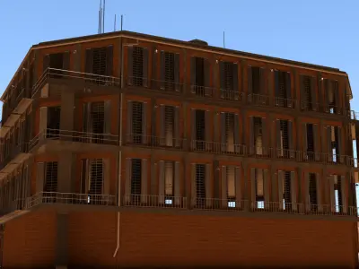 laos Game Building 01 Low-poly 3D model