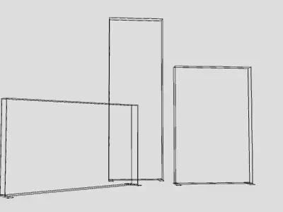 LED Lightbox Display Stand Pack  Exhibition 3D Models 3D model