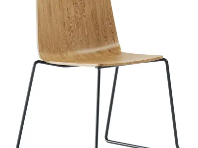 Sled Base Chair Rama by Kristalia 3D model