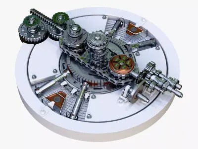 SciFi Generator Gear Mechanism M1 3D model