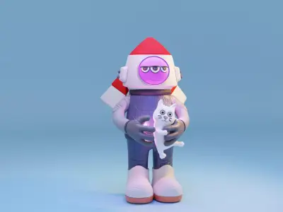 Space toon 3D model