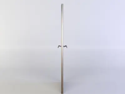 Door metal pole Low-poly 3D model