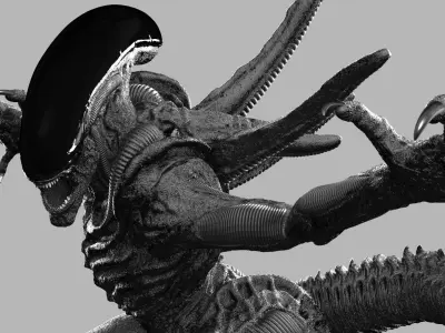 ALIEN XENOMORPH ATTACK 3D print model