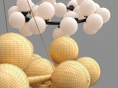 Magic Bean Chandelier 3D model