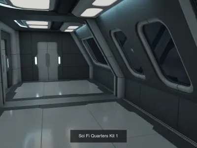Sci Fi Interiors 1 3D Model Pack