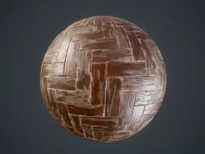 Old parquet - Substance Designer Texture