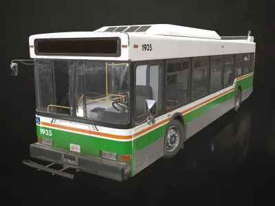City Bus V3 Low-poly 3D model