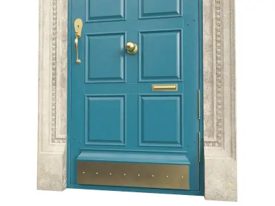 Entrance classic door 85 3D model