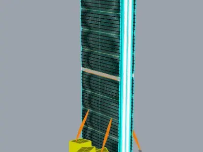 Torre Allianz City Life Milano By Arata Isozaki 3D model