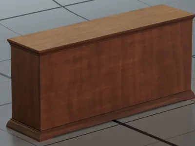 Dresser 2 PBR sideboard 3D model