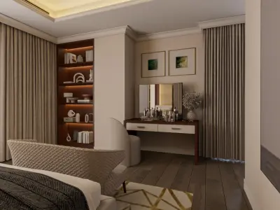 New Classic Bedroom 3D model