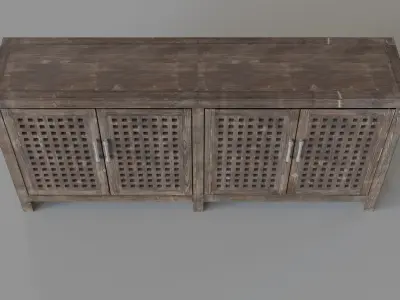 Prado 4-Door Sideboard 3D model