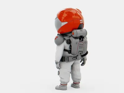 TOON  ASTRONAUT GOLBY   RIGGED 3D model