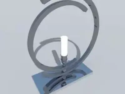 Ring lamp v2 Free 3D model