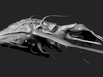 Space Whale 3D Print  3D print model