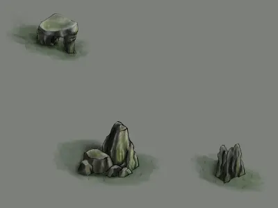 Mountain - Stone - Rockery 69 3D model