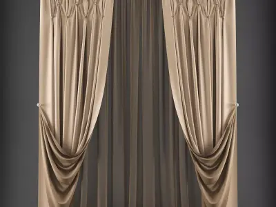 Curtain 3D model 312 Low-poly 3D model