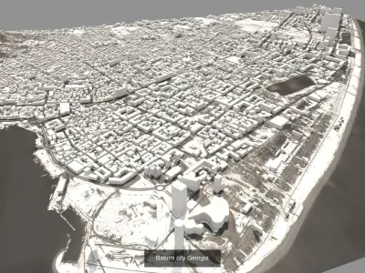 Cityscape Berlin Rome Tbilisi Astana Milan Batumi Kyiv and other 3D Model Pack